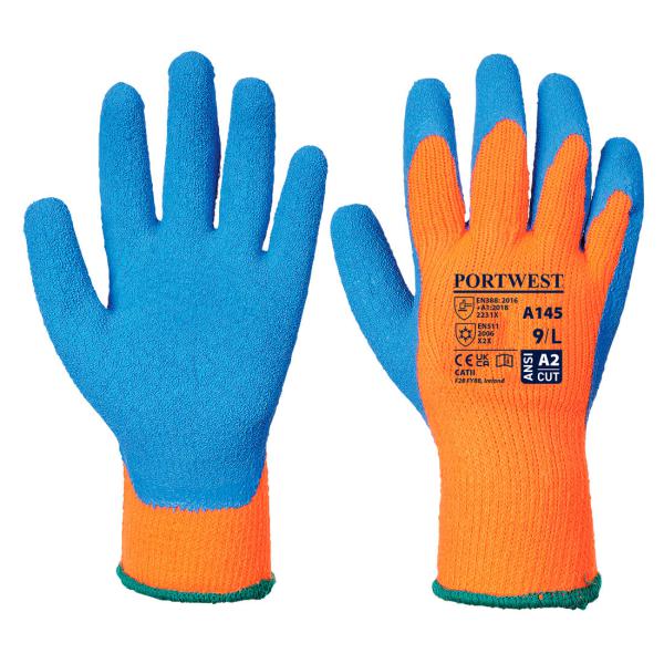 Cold-Grip-Glove---Orange-and-Blue---Large